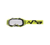 ABUS Buteo cycling goggles for mountain bikers - anti-fog goggles for protection and a clear view on trails - optimised for the HiDrop, AirDrop, CliffHanger and MoDrop MTB helmets - neon yellow