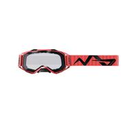 ABUS Buteo cycling goggles for mountain bikers - anti-fog goggles for protection and a clear view on trails - optimised for the HiDrop, AirDrop, CliffHanger and MoDrop MTB helmets - red
