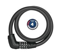 ABUS cable lock Tresor 6412C - Combination lock, individually adjustable - Steel cable with plastic coating - security level 4