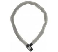 ABUS Chain Lock IVERA Chain 7210 - Bicycle Lock with Highly Flexible IvyTex Synthetic Fibre Casing - ABUS Security Level 8 - 110 cm - Colour: grey