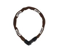 ABUS chain lock Tresor 1385 - combination lock made of hardened steel - 7 mm thick square chain - security level 7 - 85 cm - brown