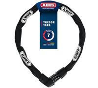 ABUS chain lock Tresor 1385 - hardened steel combination lock - 7 mm thick square chain - security level 7 - 110 cm - black