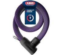 ABUS Chain Lock YARNIT 4004K, Length 110 cm, Violet | Bike lock with knitted textile cover, anti-pick cylinder, auto-locking, paint-friendly