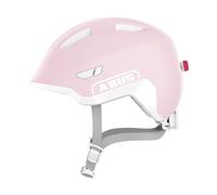 ABUS children's helmet Smiley 3.0 ACE LED - bike helmet with light - deep fit & space for a pigtail - for girls and boys