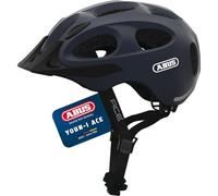 ABUS Youn-I ACE City Helmet - Modern Bicycle Helmet for Daily Use - for Women and Men - Blue, Size S