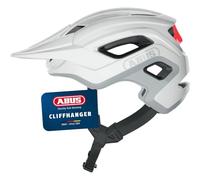 ABUS CliffHanger MTB Bicycle Helmet, Shiny White, L