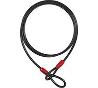 ABUS Cobra 8 loop cable - steel cable coated with plastic - security for bicycle and motorbike accessories - 2.5 m long, 8 mm thick, black