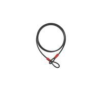 ABUS Cobra 10 loop cable - steel cable coated with plastic - security for bicycle and motorbike accessories - 1.4 metres long, 10 mm thick, black