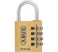 ABUS 165/40 40mm Solid Brass Body Combination Padlock (4-Digit) Carded