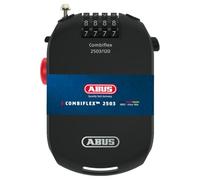 ABUS Combiflex 2503 cable lock, 72501 Black | Cable lock with 120 cm steel cable, individually adjustable number code, self-coiling cable
