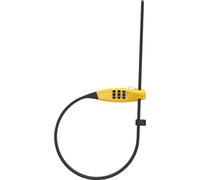 ABUS combiflex Travelguard cable Lock - Lock for Securing Helmet, Pushchair, Skis and Luggage - 45 cm cable Length - with Number code - Yellow