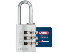 ABUS Combination Lock 145/20-3-Digit Code, Aluminium, Security Level 3