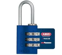 Abus Mechanical 46568 145/20 20Mm Aluminium Combination Padlock Blue 46568