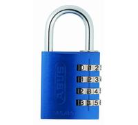 ABUS Combination Padlock 145/40 - 40mm Aluminium, Adjustable Code, Security Level 4 - Blue