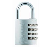 ABUS Combination Lock 145/40-4-Digit Code, Aluminium, Security Level 4 | Resettable numerical code, spring-loaded handle, corrosion-resistant body - ideal for lockers, cupboards & toolboxes