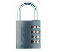ABUS Combination Lock 145/40 Titanium - Aluminium Padlock, 4-Digit Code | Corrosion-resistant aluminium body, anodised coating, security level 4 - for lockers, cupboards & toolboxes, 110 g