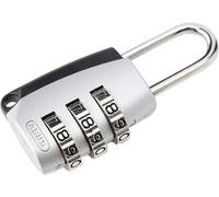 ABUS Combination Lock 155/20 - Padlock with Die-Cast Zinc Housing - Suitcase Lock/Locker Lock with Individually Adjustable Number Code - ABUS Security Level 3 - Silver