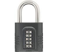 ABUS Combination Lock 158/65 - Padlock with Cast Zinc Casing - with Individually Adjustable Combination Code - ABUS Security Level 8 - Dark Grey