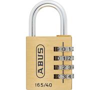 Abus Mechanical 32163 165/40 40Mm Solid Brass Body Combination Padlock (4-Digit) Carded