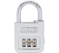 ABUS combination Padlock 160/40 - code Padlock in high-gloss chrome look - with individually adjustable combination code - ABUS security level 5 - Silver