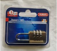 Abus Combination Travel Padlock 20mm Brass 165/20