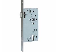 Abus DIN 3 Recessed Door Lock for Front Door Security Lock Silver Metal Durable