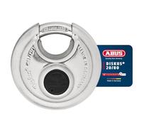 ABUS discus padlock 20/80 - weatherproof for the garden - with discus welding technology for the best protection against break-ins - ABUS security level 9 - silver