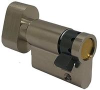 ABUS Door Cylinder with Knob, Silver, 47739