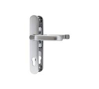 ABUS Door Fitting SRG92N - Door Handle Set for Front Doors, Aluminium | Protective fitting 36 mm wide, door thickness 57-65 mm, double-sided latch, adjustable cams, square 8 x 8 mm
