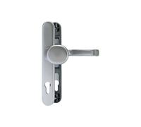 ABUS Door Fitting SRG92N - Protective Fitting for Front Doors, Stainless | Interchangeable set with door handle inside and knob outside - 36 mm width - door thickness 57-65 mm - square 8 x 8 mm