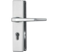 ABUS Door Protection Fitting KLS114 F2 Nickel Silver with Double-Sided Handle 08299