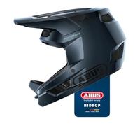 ABUS Downhill Bicycle Helmet HiDrop - Full-face Helmet with ABS Outer Shell for MTB Trails, Enduro and Bike Park - For Adults and Teenagers - ASTM-certified - Blue, Size L