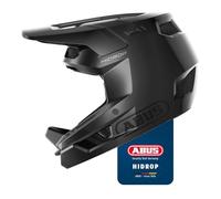 ABUS Downhill Bicycle Helmet HiDrop - Full-face Helmet with ABS Outer Shell for MTB Trails, Enduro and Bike Park - For Adults and Teenagers - ASTM-certified - Black, Size XL