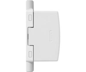 ABUS FAS97 Hinged Side Lock - Keyless Window Lock for the Hinged Side of Windows, Patio Door and Balcony Door - Burglary Protection Against Levering - Concealed Mountable - White