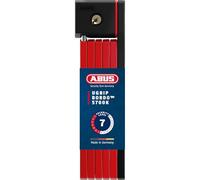 ABUS Folding Lock Bordo uGrip 5700K SH with Bracket, 80 cm, Red | Bike lock with 5 mm bars, 2 keys incl., 830 g weight, compact folded size, easy mounting via strap