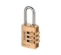 Abus France Abus 165/20 Solid Brass Combination Padlock - 3-Digit Resettable Lock For Security