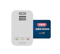ABUS Gas Detector GWM100ME - Natural Gas & Methane, 85 dB Alarm, White