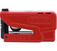 Abus Granit Detecto XPlus 8077 2.0 SRA Anti-Theft Motorcycle Brake Lock with Intelligent Alarm and Pre-Alarm - Hardened Steel - for High Quality Motorcycle Protection - Red
