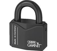 ABUSGranit Padlock 37RK/55 for Outdoor use - Made of Hardened Special Steel - with ABUS-Plus disc Cylinder - ABUS Security Level 10 - incl. 2 Keys - Black
