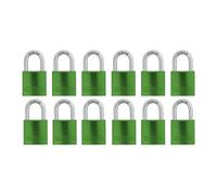 ABUS Green 72/40 Lockout Tagout Padlock w/ 1"" Shackle 12 Pack Keyed
