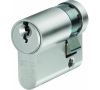 ABUS Half Cylinder E60NP 10/40 - for Electrical Systems & Garage Doors | Paracentric key, 8 drill-proof steel pins, hardened drill protection spring, nickel-coated for durability