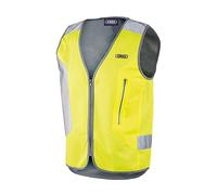 ABUS Lumino Night Vest safety vest - safety vest incl. LED rear light - yellow - size XXXL
