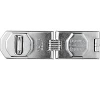 ABUS Hinged hasp and Staple 110/155 - Device for Padlocks - for Opening Doors and Corner Solutions - ABUS Security Level 8 - Silver