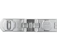 ABUS Hinged hasp and Staple 110/195 - Device for Padlocks - for Opening Doors and Corner Solutions - ABUS Security Level 8 - Silver