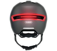 ABUS Urban Helmet HUD-Y - with magnetic, rechargeable LED rear light & magnetic fastener - Cool bike helmet for everyday use - for men and women