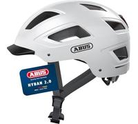 ABUS Hyban 2.0 city helmet - bike helmet with rear light, ABS hard shell, good fit - for men and women
