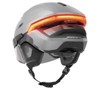 ABUS HYP-E B.LACE Bike Helmet - with Front, Rear and Indicator Light as well as Wireless Brake Light Activation - with Visor and Earmuffs