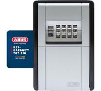 ABUS Key Safe KeyGarage 787 - Wall-Mounted, 4-Digit Code, Weatherproof | Zinc die-cast flap, holds up to 8 keys, 65 x 150 x 40 mm - ideal for holiday homes, offices & apartment blocks
