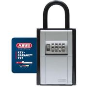 ABUS Key Safe KeyGarage 797 with Bracket - 4-Digit Code, Black/Silver
