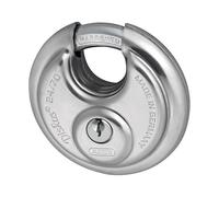 ABUS Key Unlock Lock Stainless Steel 24/70, 70 mm (Silver, Circular, Indoor)